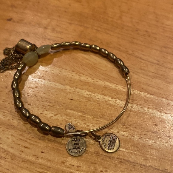 Alex and Ani gold beaded tassel bracelet - Picture 3 of 3